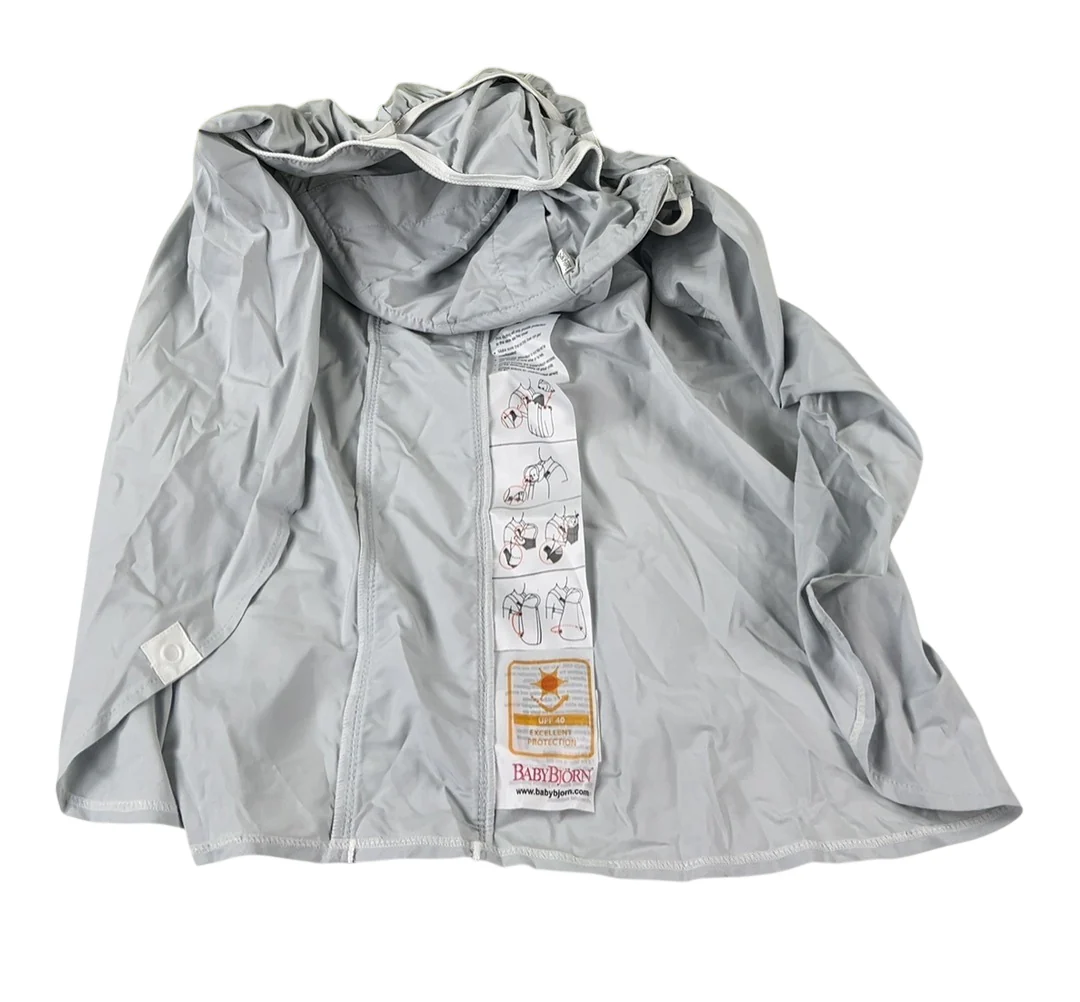 BabyBjorn Sun Cover For Baby Carrier, Light Grey - Image 2