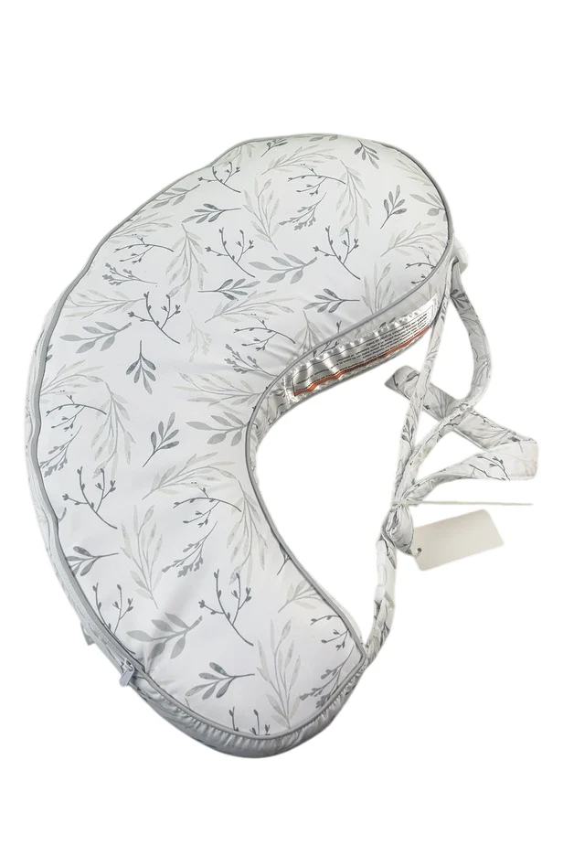 Boppy Uplift Nursing Pillow, Gray Gentle Leaves