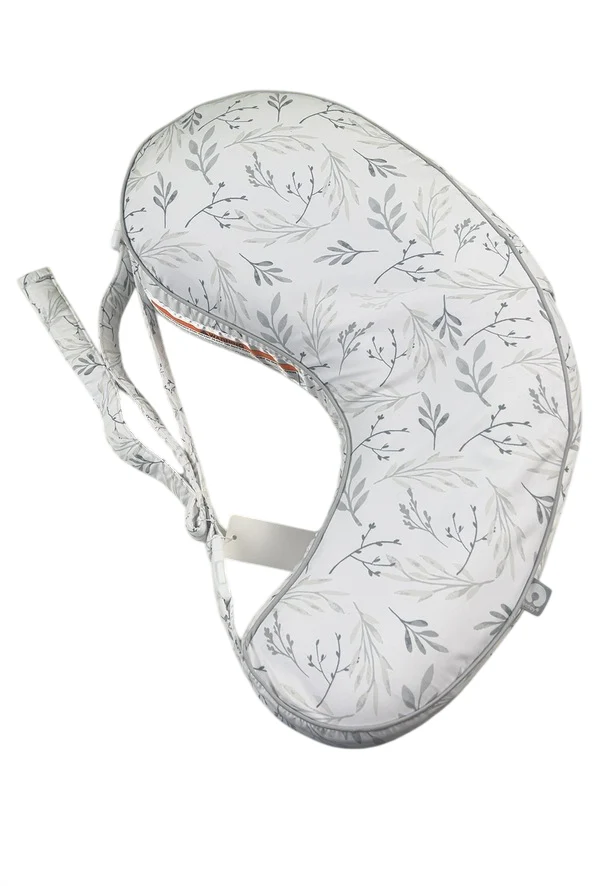 Boppy Uplift Nursing Pillow, Gray Gentle Leaves - Image 3