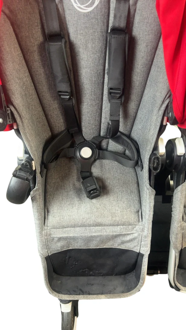 Bugaboo Donkey 3 Duo Stroller, Aluminium, Grey Melange, red, unknown - Image 9