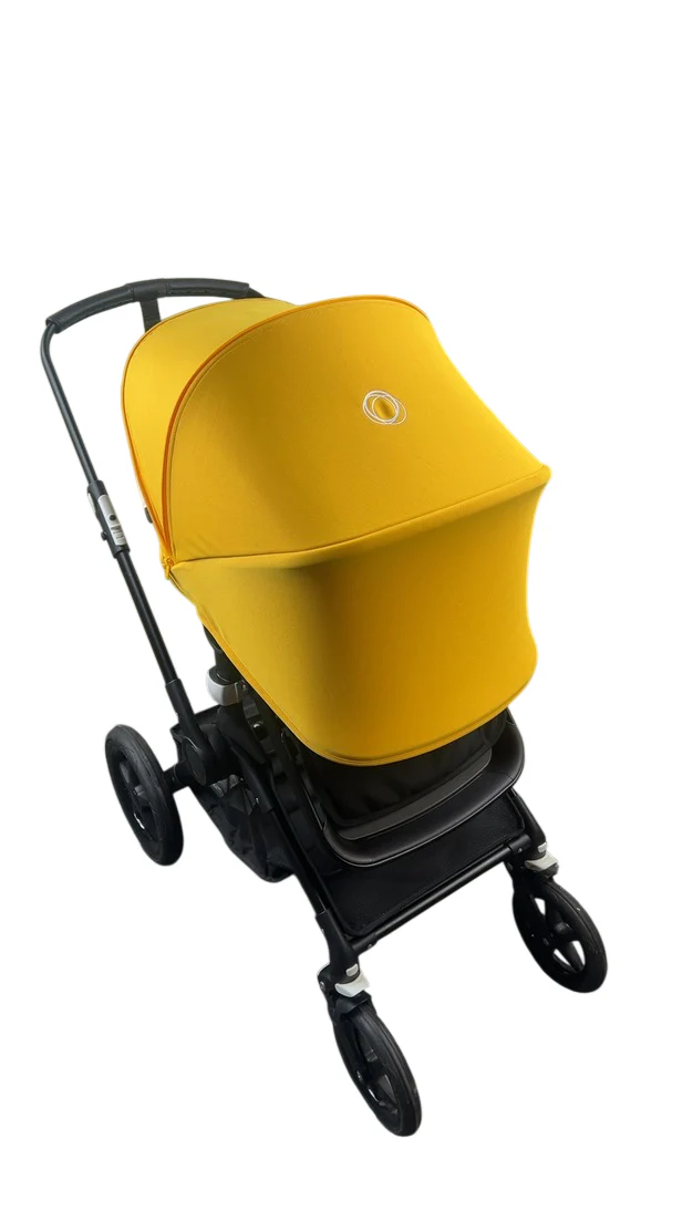 Bugaboo Fox Stroller, 2019, Black, Sunrise Yellow - Image 3
