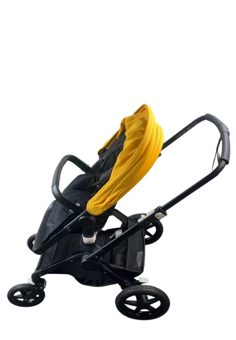 Bugaboo Fox Stroller, 2019, Black, Sunrise Yellow - Image 6