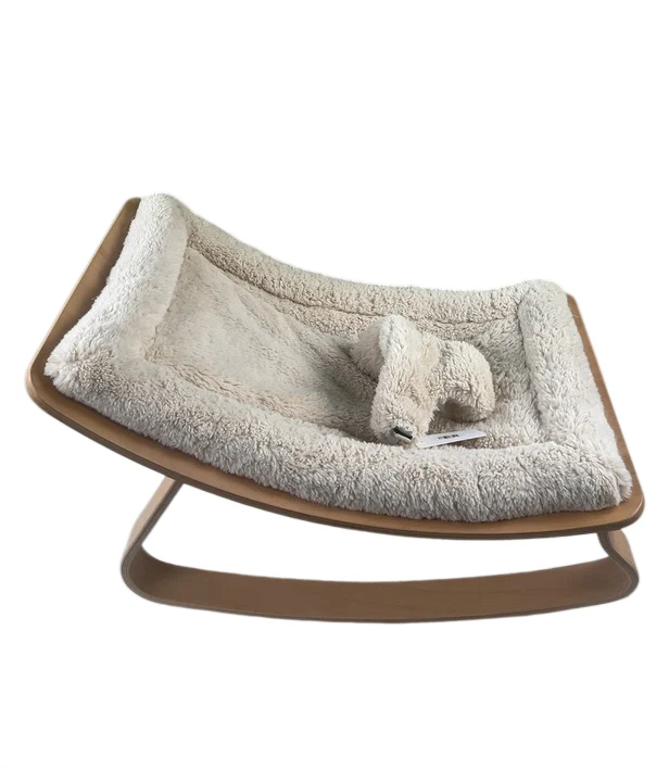 Charlie Crane Levo Rocker, Beech, Fur Milk - Image 2