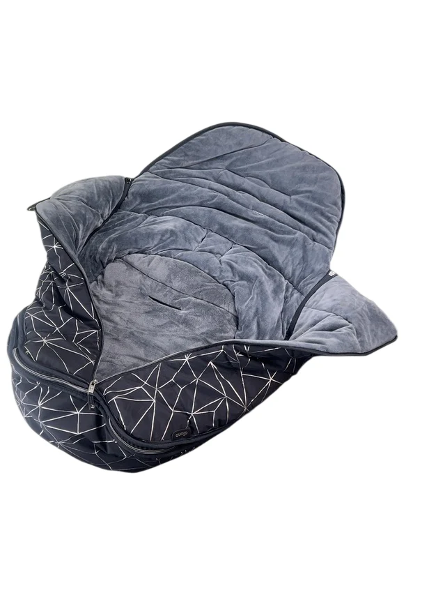 Diono All Weather Stroller Footmuff, Black Platinum - Image 4