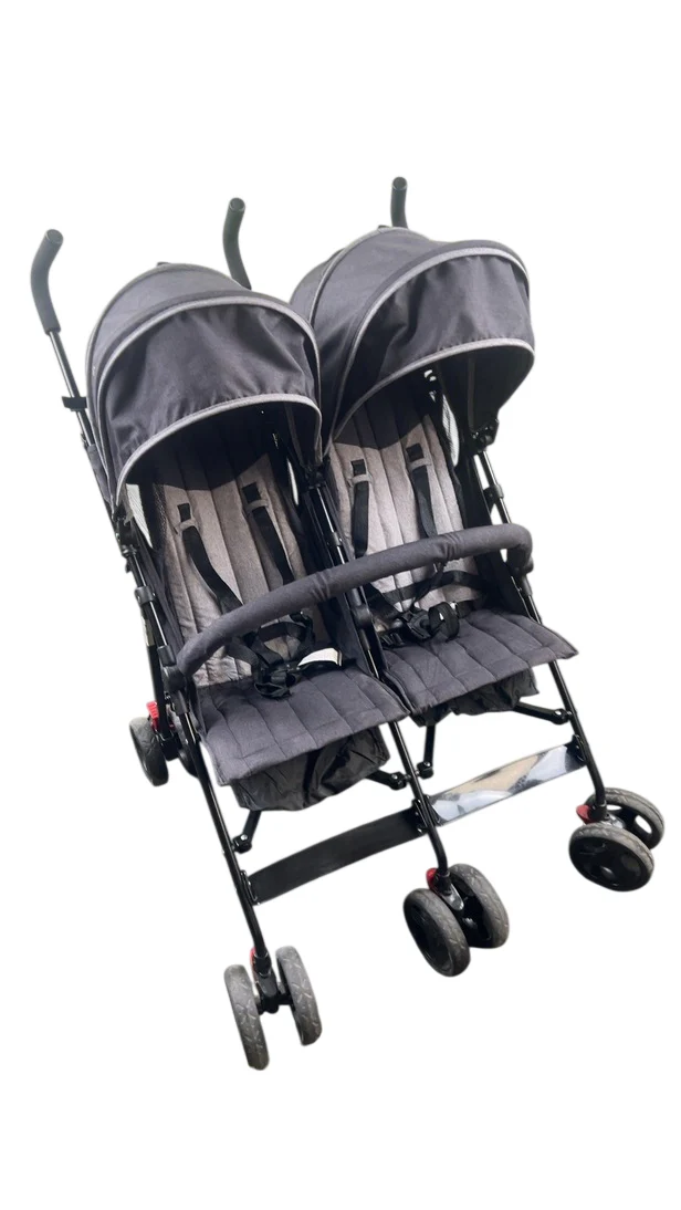 Dream On Me Volga Twin Umbrella Stroller, 2021, Black