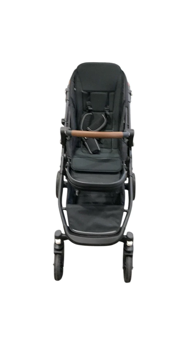 Mockingbird Single to Double 3.0 Stroller, 2025, Charcoal with Penny Leather, Solid Black - Image 2