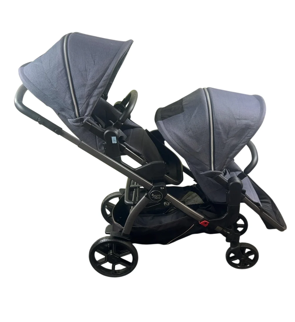 Peg Perego Agio Z4 Double Stroller, 2022, Agio Mirage Blue - Image 2