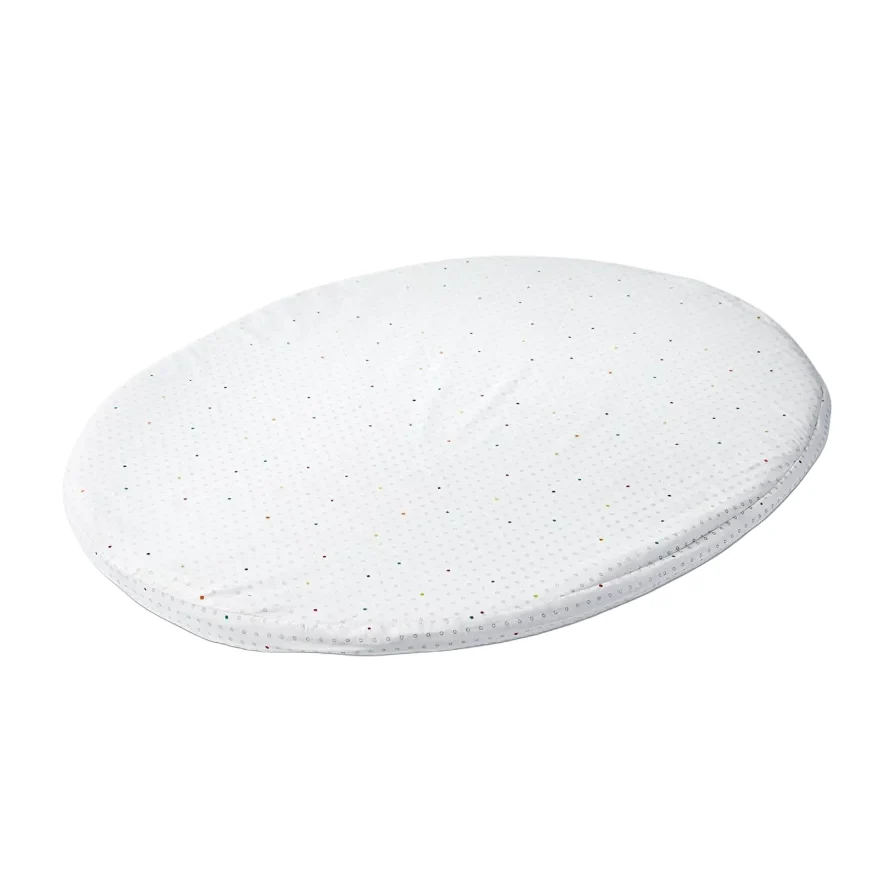 Pehr Stokke Sleepi Mini Fitted Sheet, V2, Rainbow Dot