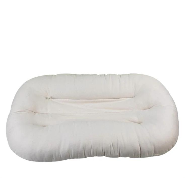 Snuggle Me Organic Sensory Infant Lounger with Cover, Moss, Natural - Image 3