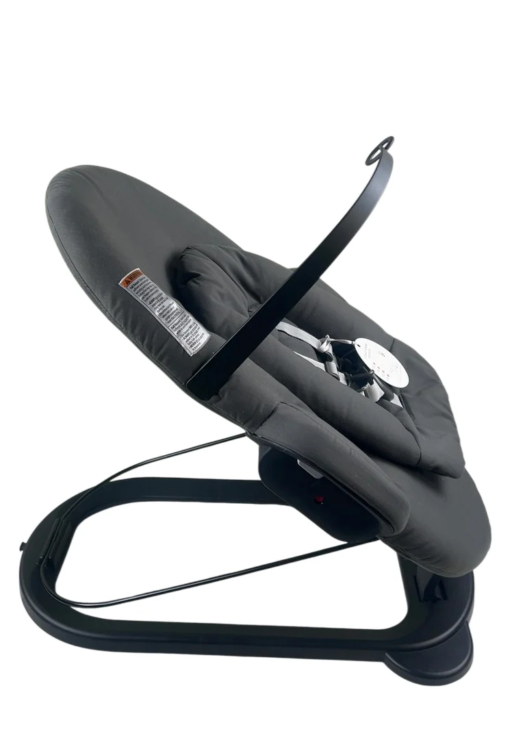 Stokke Steps Bouncer, Herringbone Grey Black Chassis - Image 3