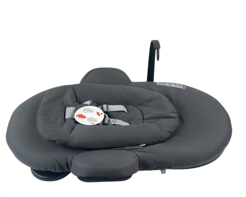 Stokke Steps Bouncer, Herringbone Grey Black Chassis - Image 5