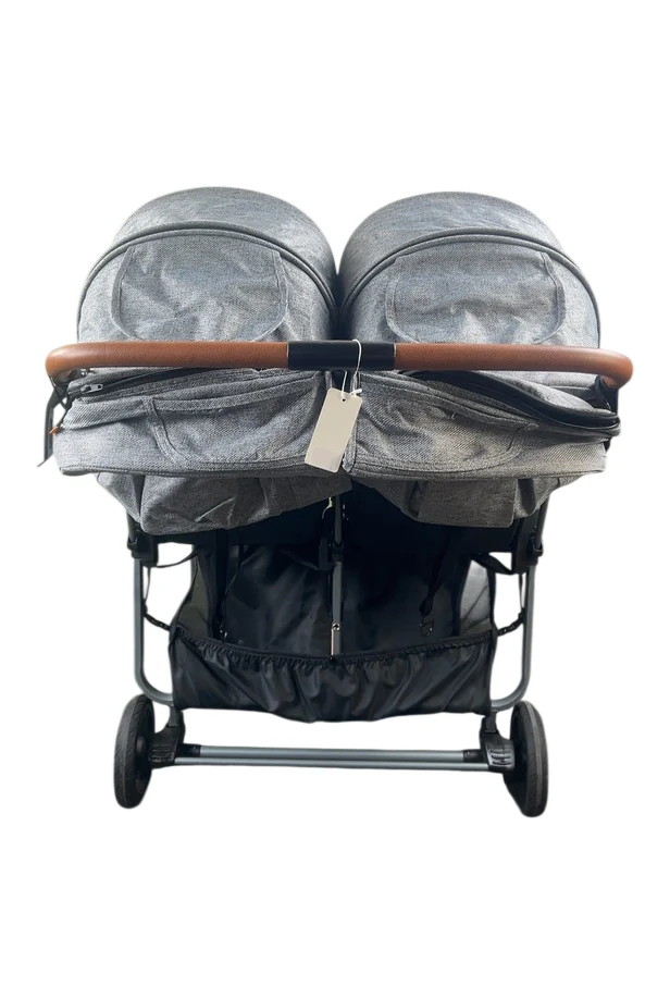 Zoe Twin V1 Double Stroller, 2022, Luxe Grey - Image 4