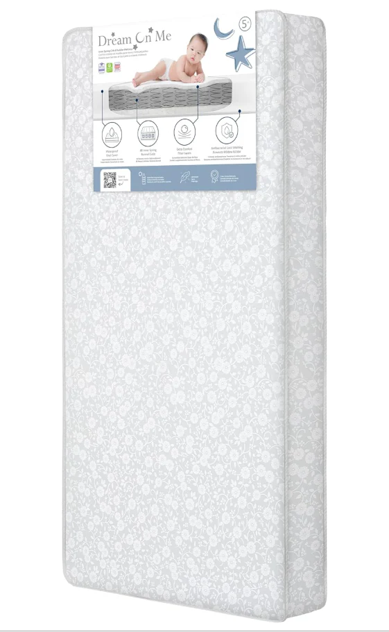 Dream On Me 88 Coil Inner Spring Mattress, Daisy Dreams