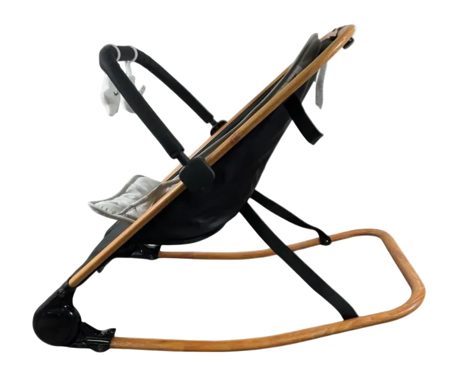 Dream On Me Rock with me 2-in-1 Rocker and Stationary Seat, Black/Grey - Image 2