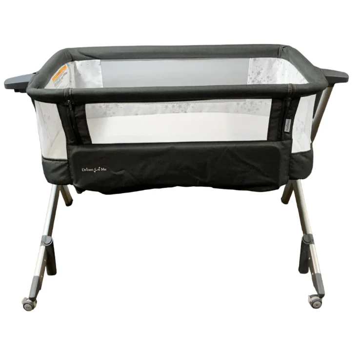 Dream On Me Skylar Bassinet and Bedside Sleeper, Black
