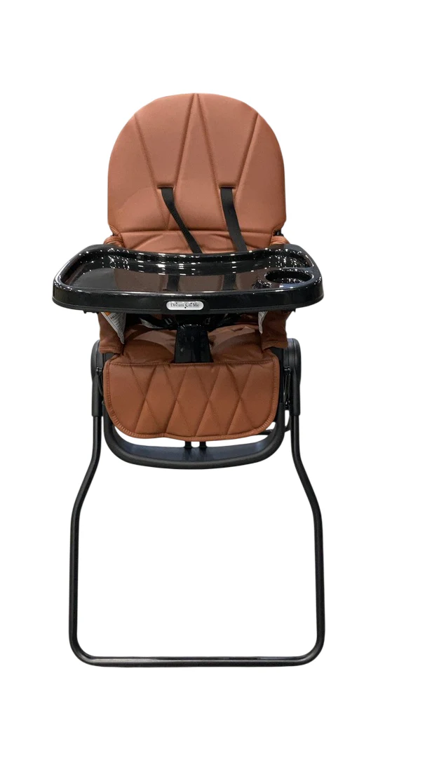 Dream On Me Snack and Stow Highchair, Cognac - Image 2