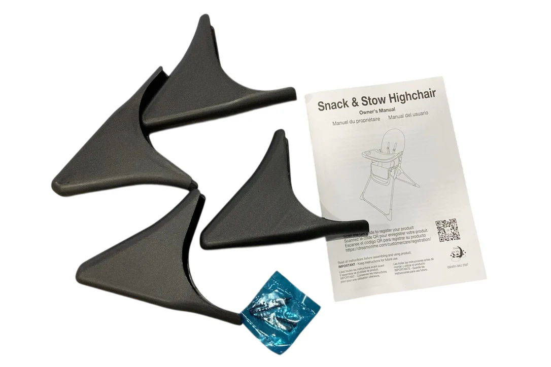 Dream On Me Snack and Stow Highchair, Cognac - Image 7