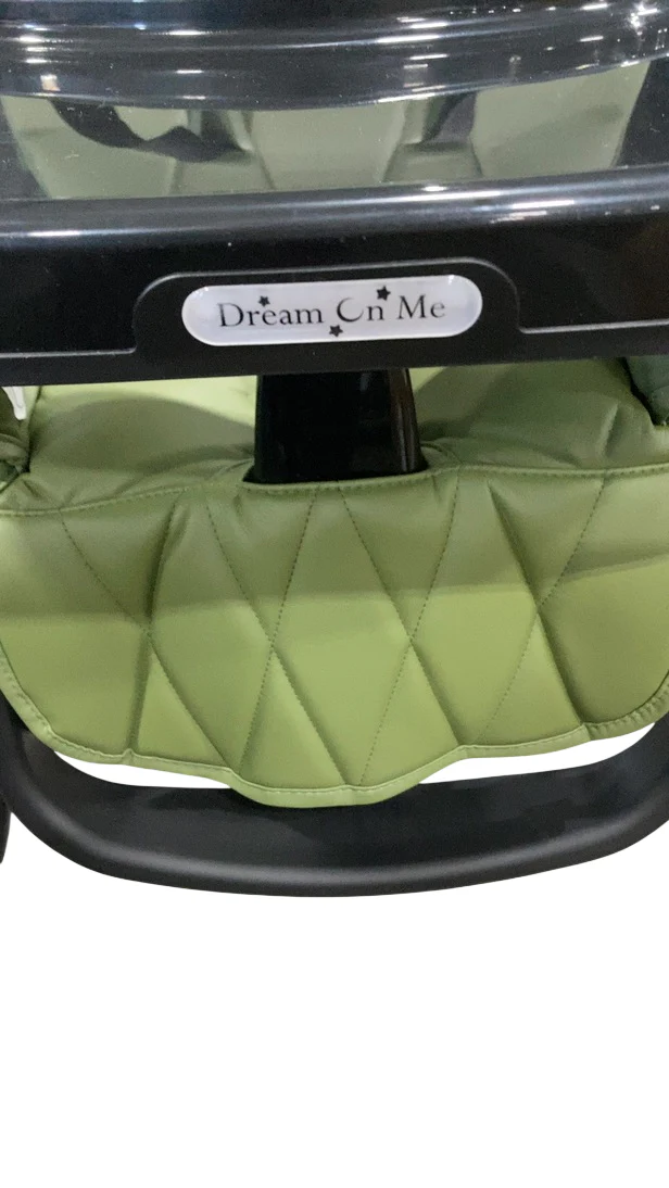 Dream On Me Snack and Stow Highchair, Olive - Image 3