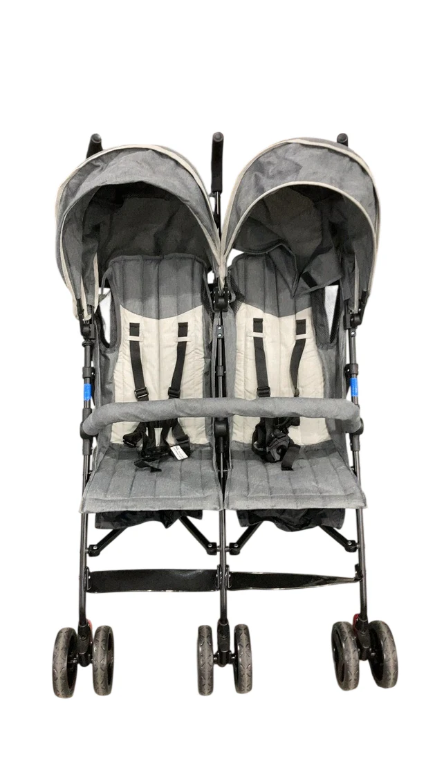 Dream On Me Volga Twin Umbrella Stroller, Dark and Light Grey