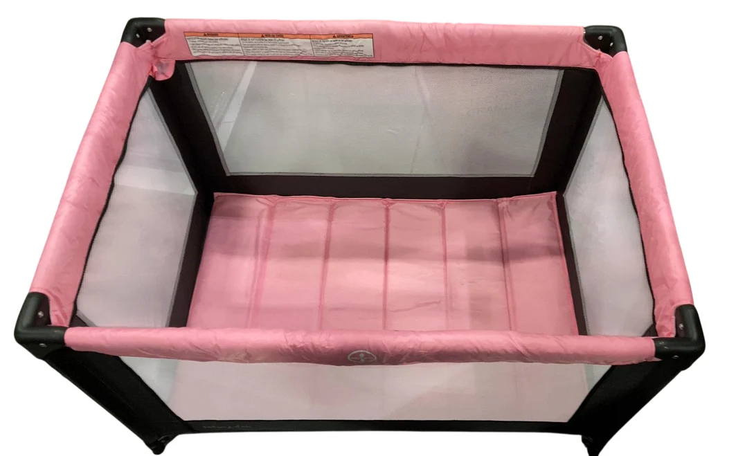 Dream On Me Zazzy Portable Playard with Bassinet, Pink - Image 2