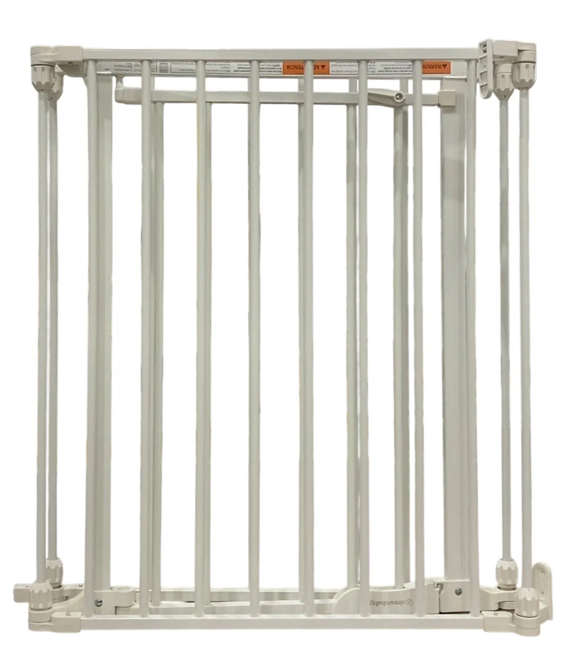 Dreambaby Discovery Metal Baby Gate 76.5" Extra Wide 3 Panel, White - Image 2