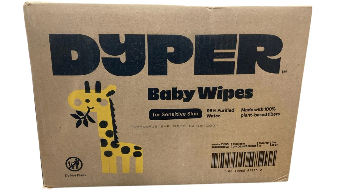 DYPER Baby Wipes-12 pack, 720 wipes - Image 2