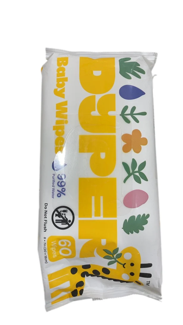 DYPER Baby Wipes, 60 Count