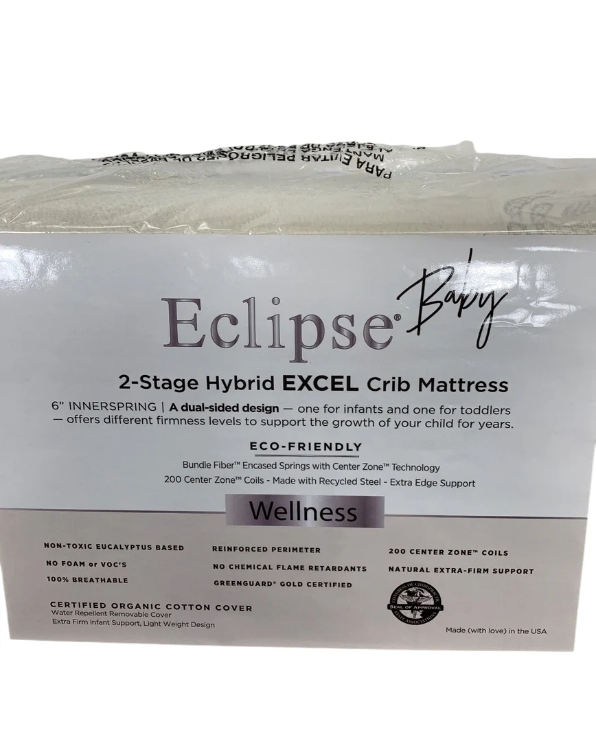 Eclipse Baby Wellness 2-Stage Hybrid EXCEL Crib Mattress - Image 3