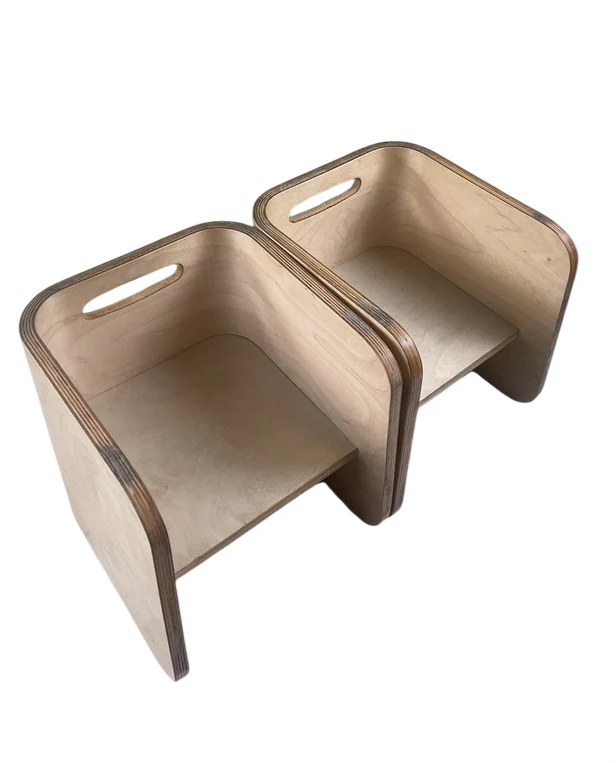 ECR4Kids Bentwood Multipurpose Kids Wooden Table, Natural - Image 3