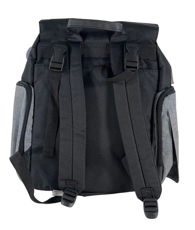 Eddie Bauer Crosstown Diaper Bag, Black/Grey - Image 2