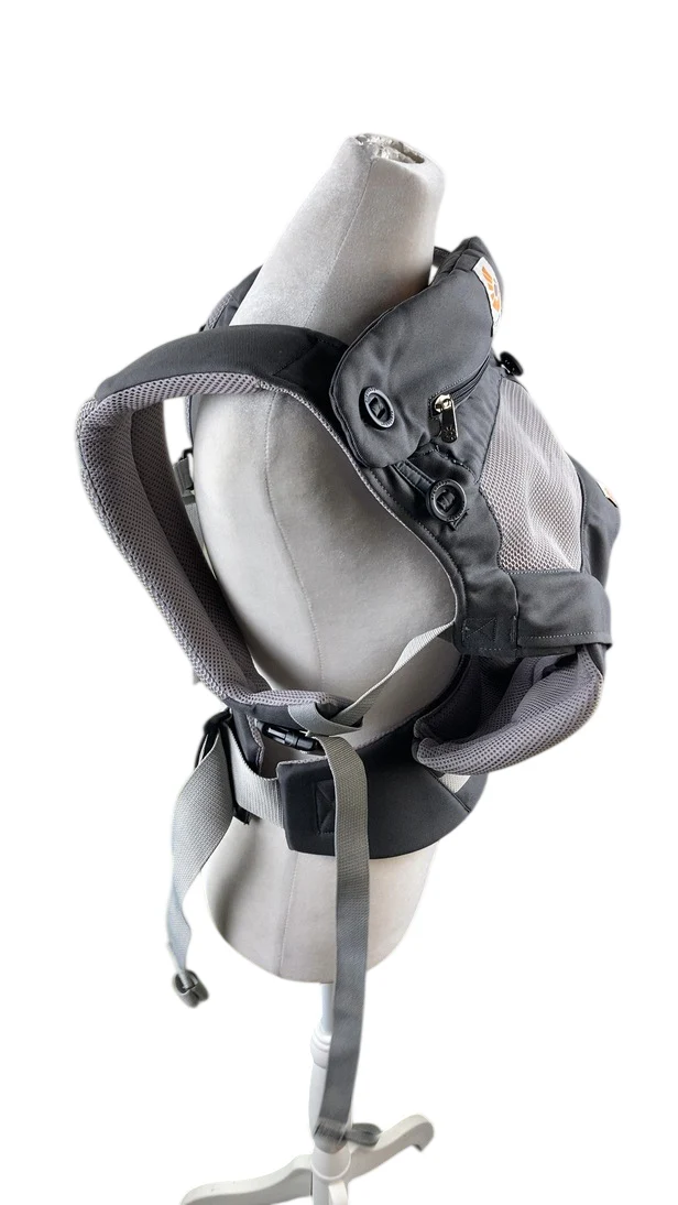 Ergobaby 360 All Positions Cool Air Mesh Baby Carrier, Carbon Grey - Image 3