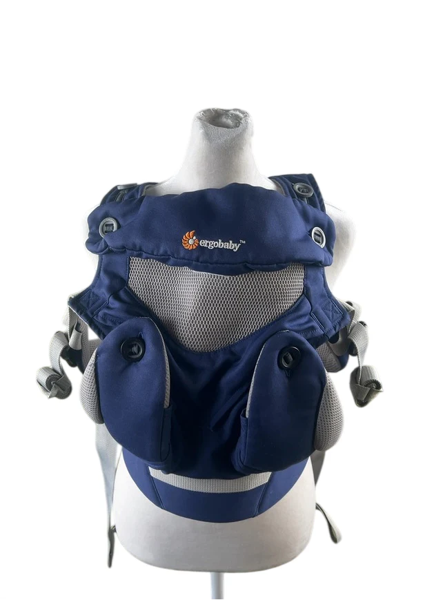 Ergobaby 360 All Positions Cool Air Mesh Baby Carrier, French Blue - Image 2