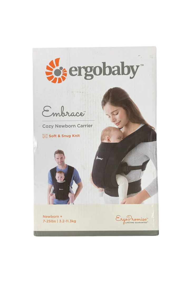 Ergobaby Embrace Baby Carrier, Knit, Pure Black - Image 4