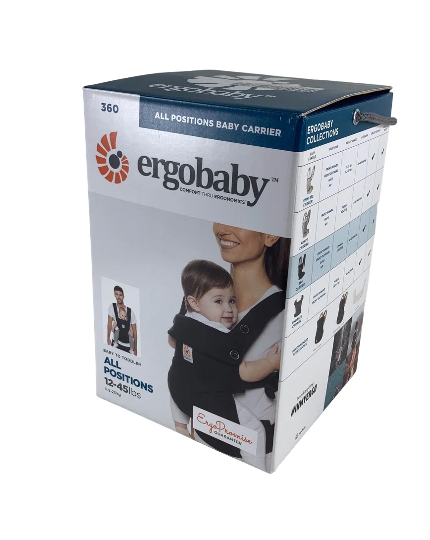 Ergobaby Four Position 360 Baby Carrier, Pure Black - Image 3