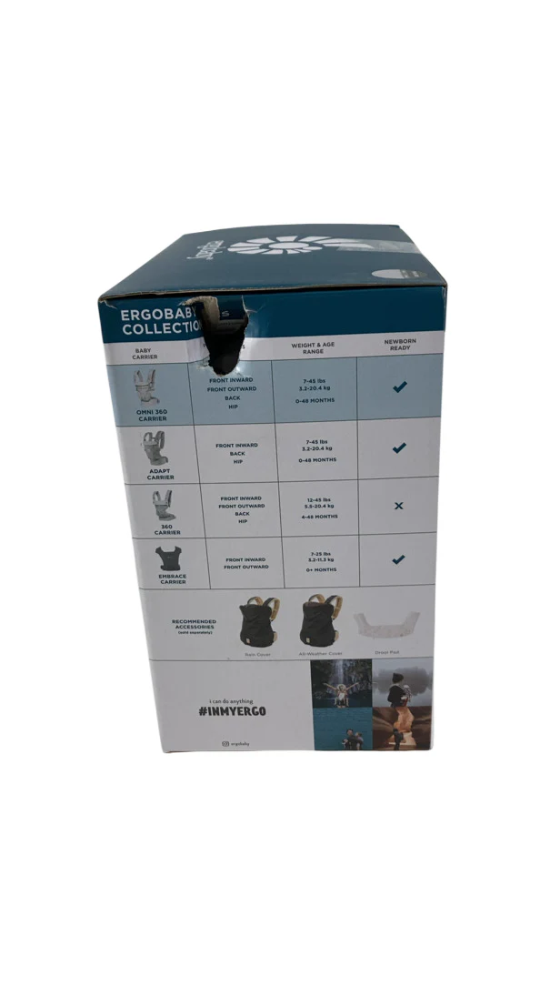 Ergobaby Omni 360 Cool Air Mesh Baby Carrier, Pearl Grey - Image 3