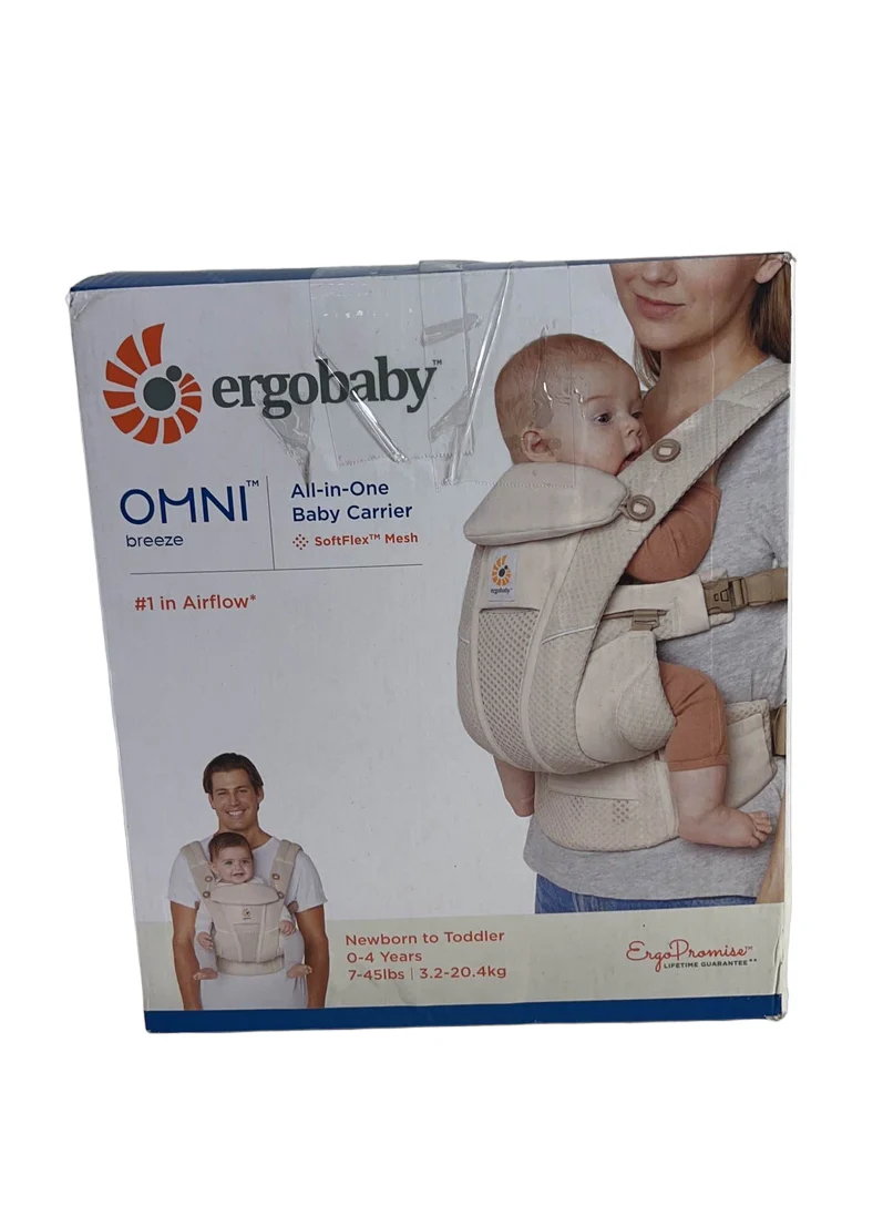 Ergobaby Omni Breeze Baby Carrier, Natural Beige - Image 4