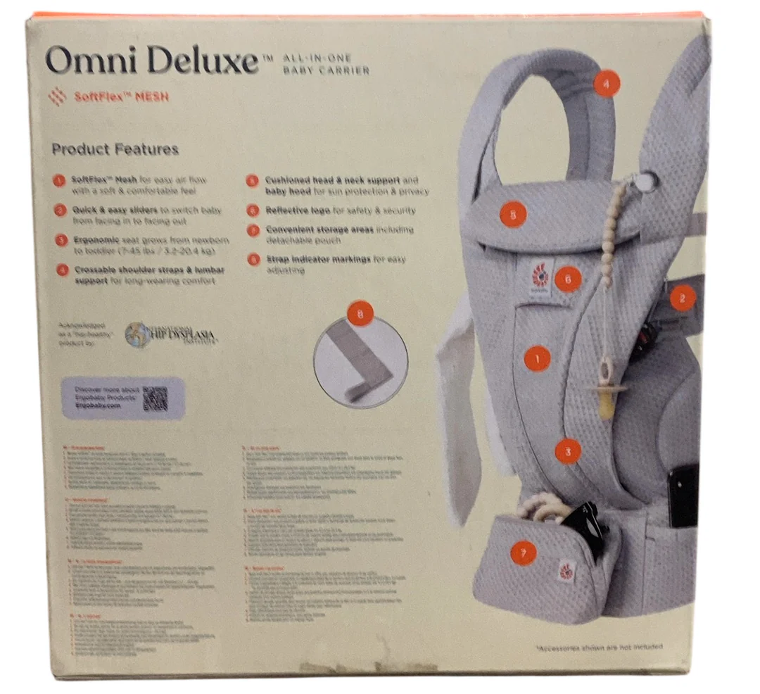 Ergobaby Omni Deluxe Baby Carrier, Serene Blue - Image 3