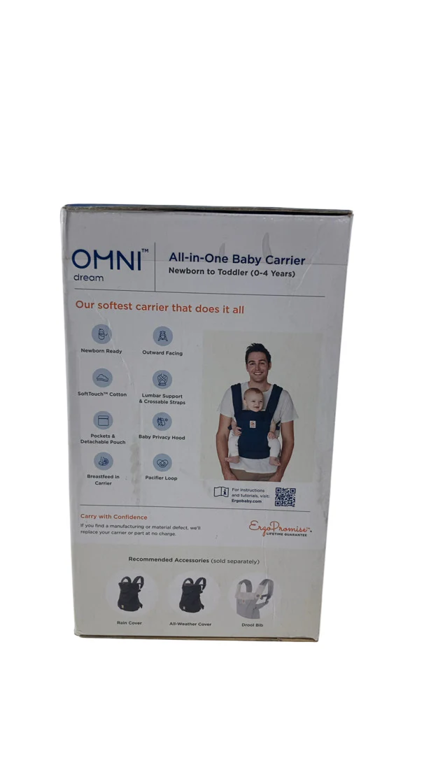 Ergobaby Omni Dream Baby Carrier, Midnight Blue - Image 3