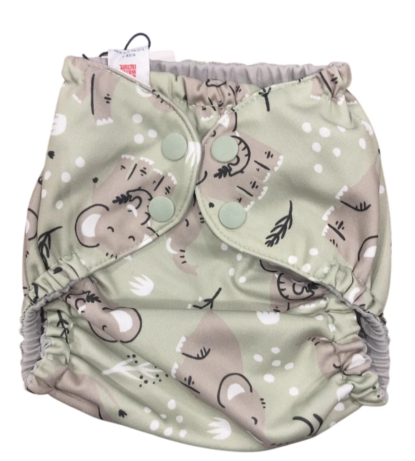 Esembly Outer Diaper Cover, Elephants, Size 1, 1 pack - Image 3
