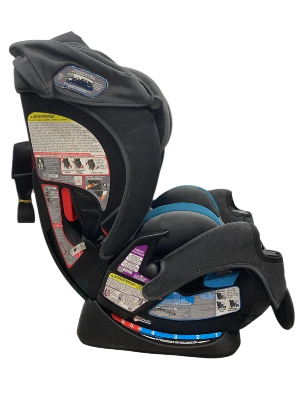 Evenflo All4Stages Slim 4-in-1 Convertible Car Seat, 2025, with Canopy, Baker Gray - Image 2