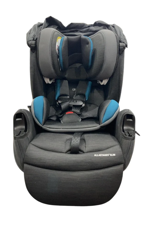Evenflo All4Stages Slim 4-in-1 Convertible Car Seat, 2025, with Canopy, Baker Gray - Image 3
