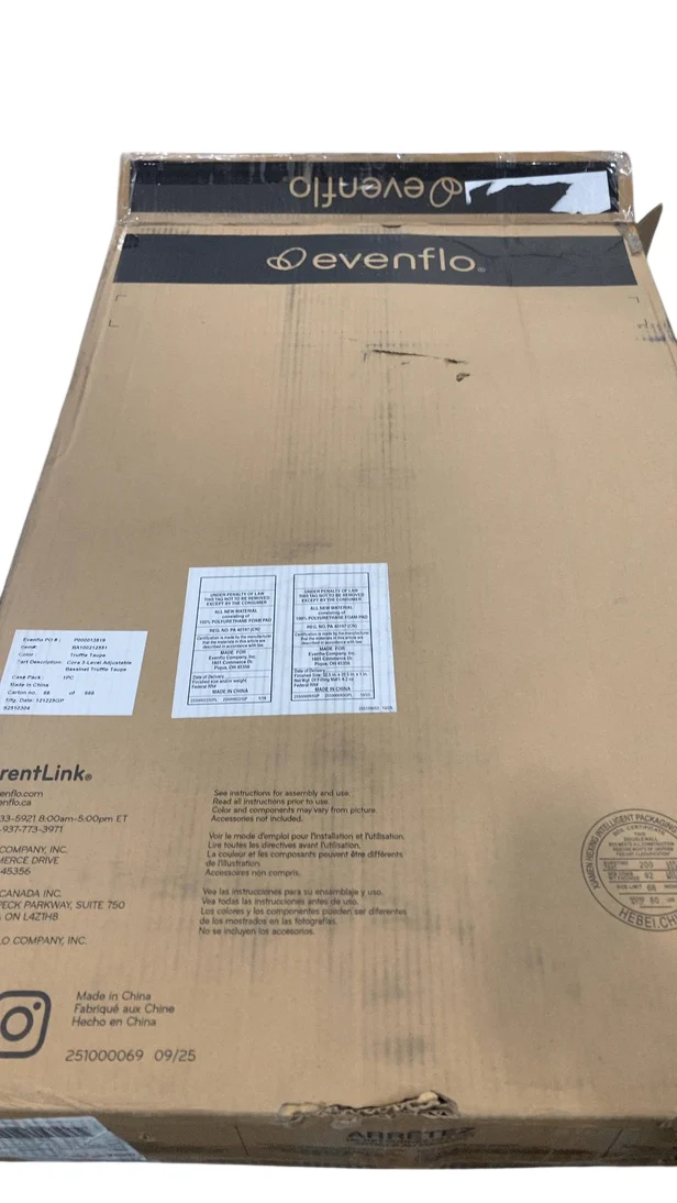 Evenflo Cora 3-Level Adjustable Bassinet, Truffle Taupe - Image 3