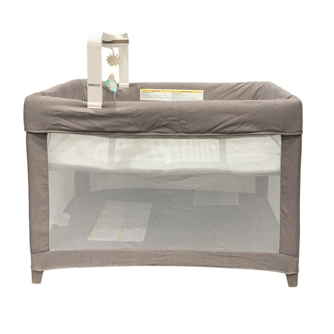 Evenflo Eris One-Hand Playard with Bassinet, Truffle Taupe - Image 4