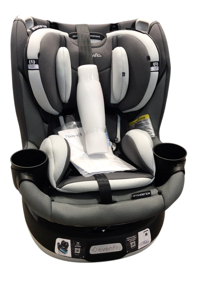 Evenflo Gold Revolve 360 Slim 2-in-1 Rotational Car Seat With SensorSafe, Pearl Gray, 2024 - Image 2