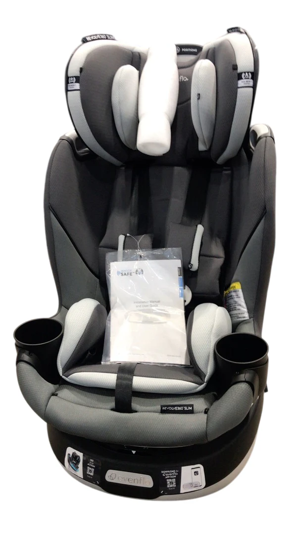 Evenflo Gold Revolve 360 Slim 2-in-1 Rotational Car Seat With SensorSafe, Pearl Gray, 2024 - Image 4