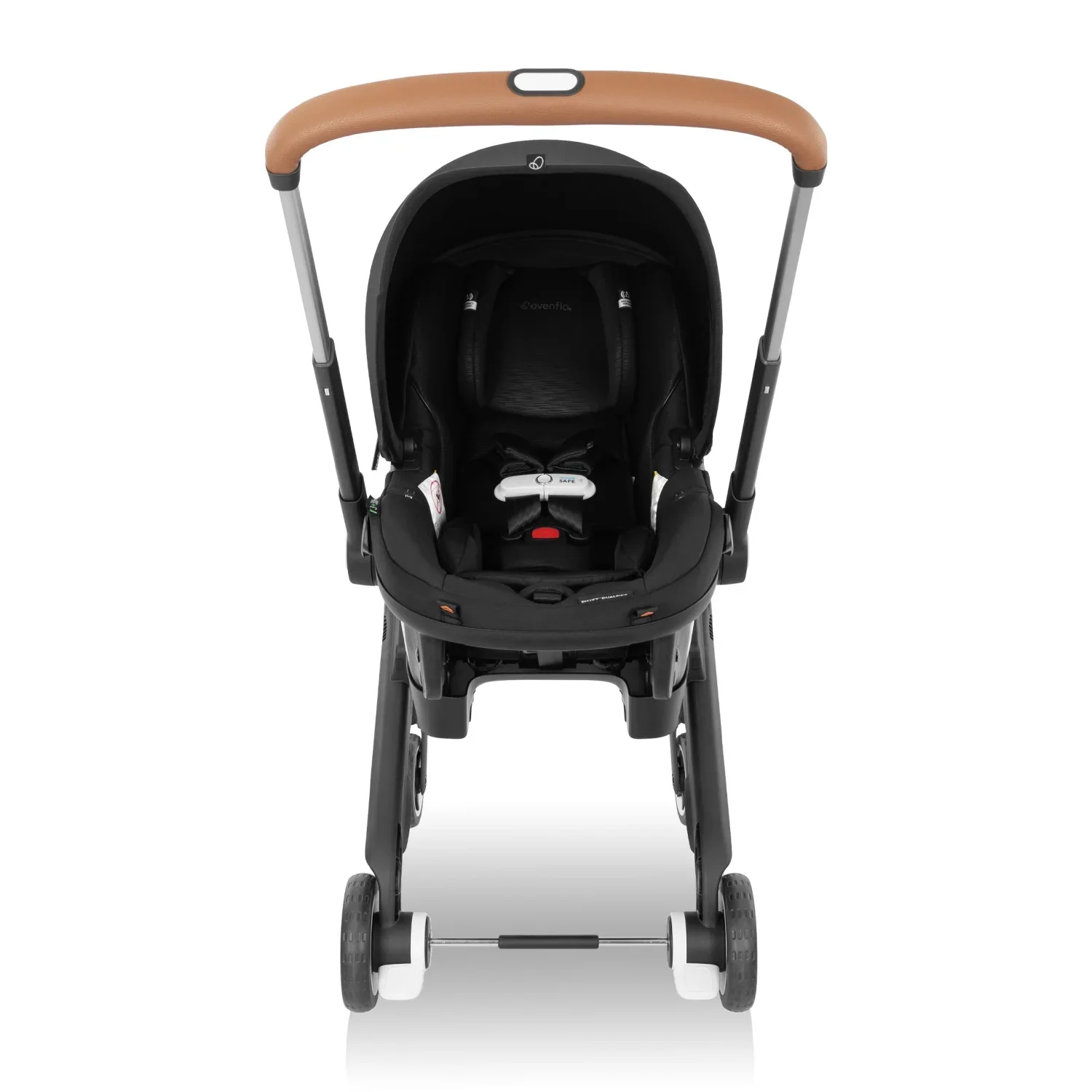 Evenflo Gold Shyft Dual Ride Infant Car Seat Stroller Combo, Onyx, 2025, with Carryall Storage and Extended Canopy - Image 4