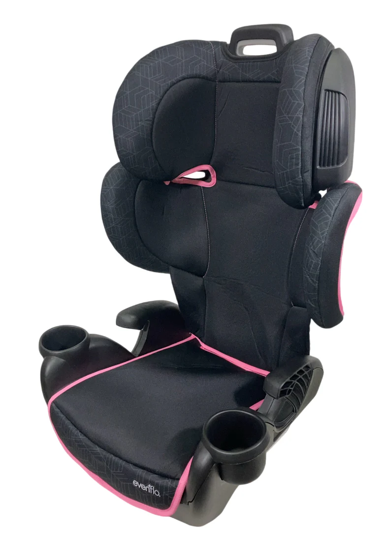 Evenflo GoTime LX Booster Car Seat, 2024, Terrain Pink
