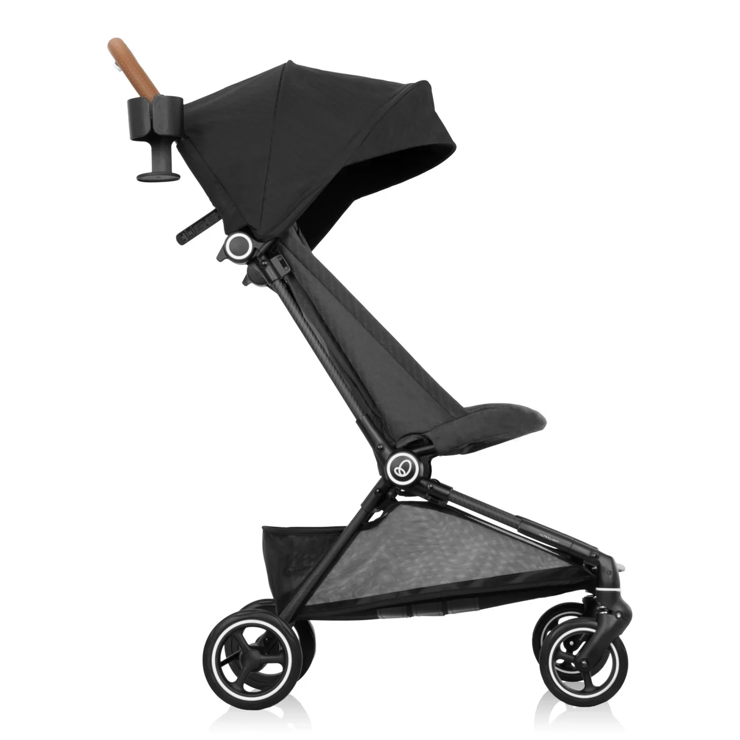 Evenflo Hummingbird Ultra-Lightweight Carbon Fiber Stroller, 2024, Crest Gray - Image 2