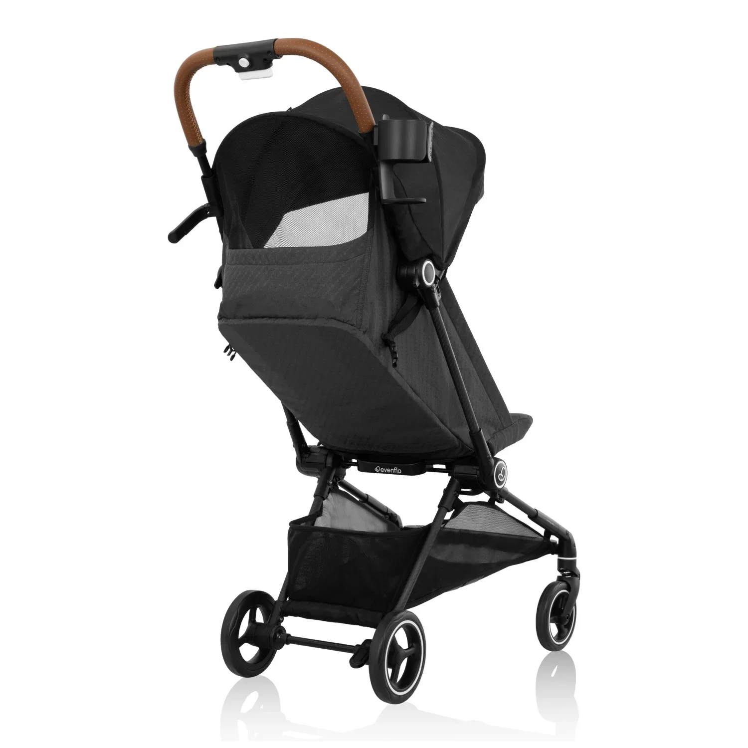 Evenflo Hummingbird Ultra-Lightweight Carbon Fiber Stroller, 2024, Crest Gray - Image 4