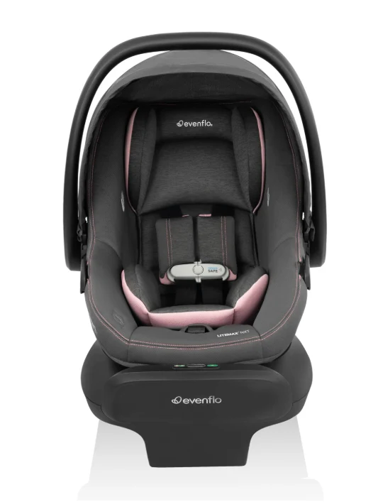 Evenflo Litemax NXT Infant Car Seat with SensorSafe, 2025, Primrose Pink - Image 3
